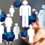 Menschen und Viren Grafik